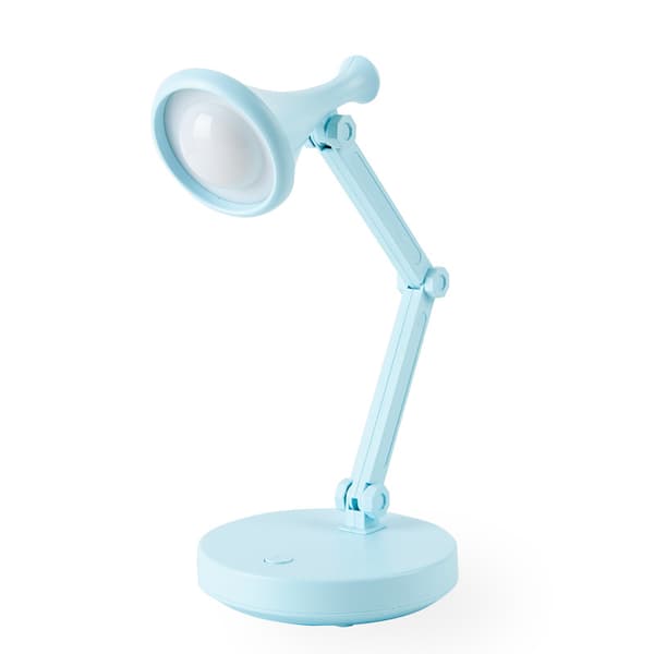 (Blå) LED-skrivebordslampe Sød skrivebordslampe Skrivebordslampe Lysstyrke Foldbar