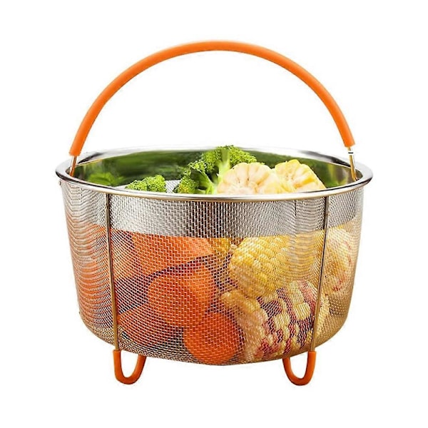 Dampkurv i rustfrit stål, Instant-Pot-tilbehør til Ninja Foodi trykkoger og Multi