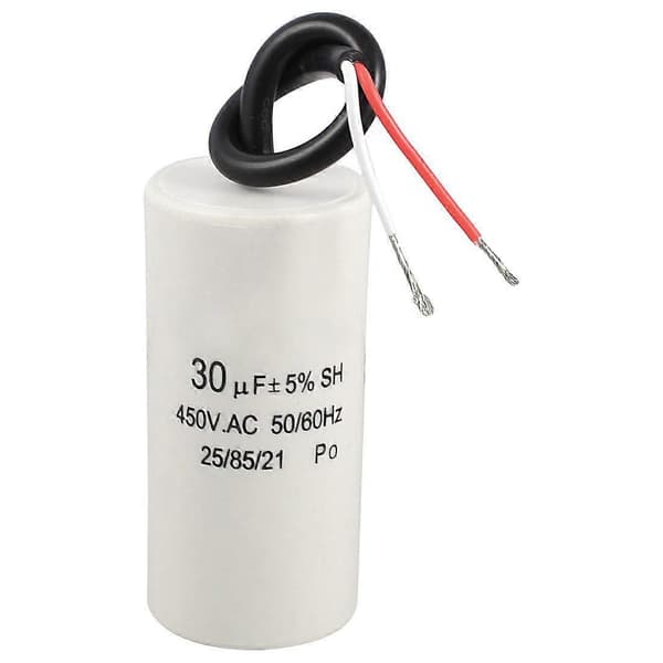 2-Wire Cable 30uF 450VAC 50/60Hz CBB60 Motor Start Capacitor
