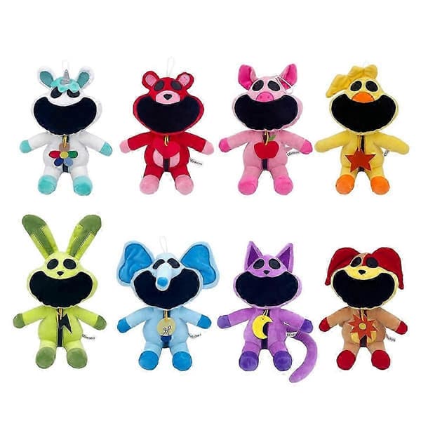 8 kpl Hoppy Pehmo Smiling Critters Pehmolelu [DB]