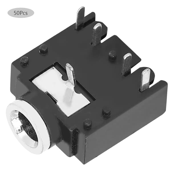 50 pcs 5-pin Stereo Headset Internal Socket Connector Assembly Audio Jack PJ-307 3.5mm