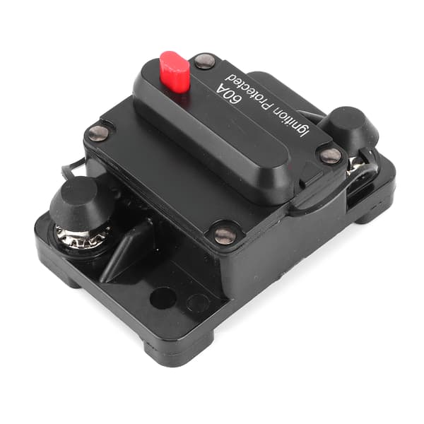 60A AMP afbryder med nulstilling 12-48V DC vandtæt til bil, autocamper, yacht