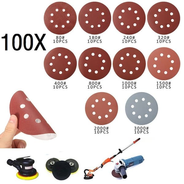 Slippapper 100 st, Slippapper 80/180/240/320/400/800/1000/15