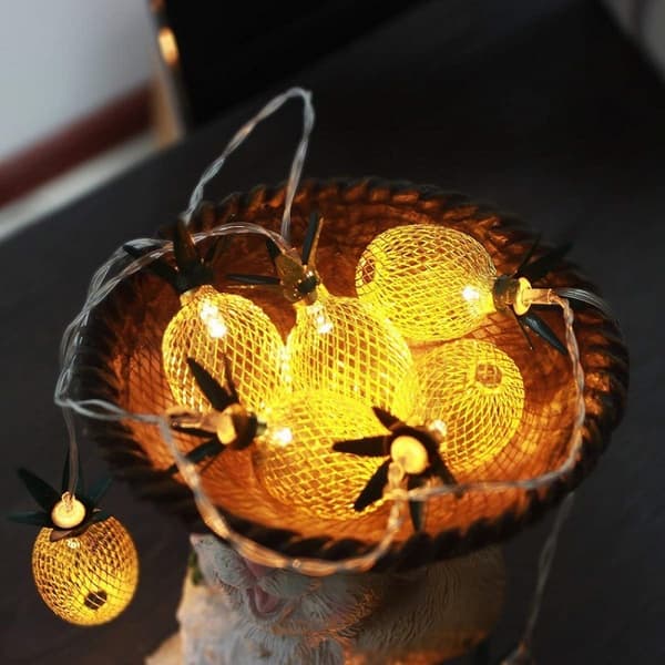 10 LED Ananas ljusslinga 3m, batteridriven ljusslinga