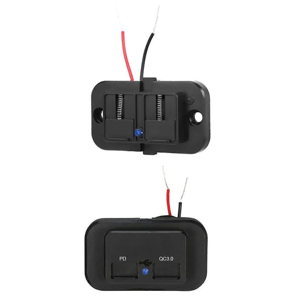 Billader Lastebil Båt Telefonlader Uttak PD USB-C Hurtiglading Strømadapter 12V-24V