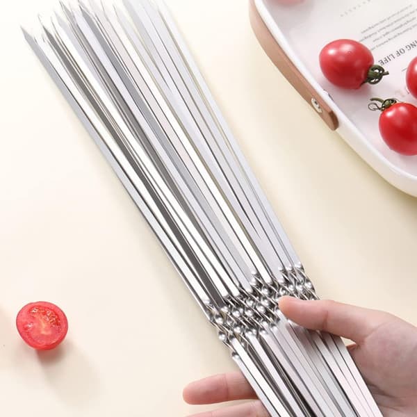20 grillspyd i rustfrit stål, 35 cm lange
