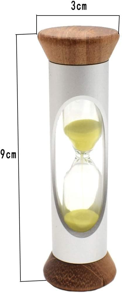 2 st Timglas 3 Minuter Trä Timglas Timer Anti-Fall Borstning Tänder Barn för Hem Kök Spel Dekoration Gåvor