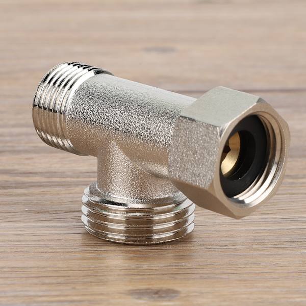 2 stk 3-veis tilkoblingsventil toalettomkaster ventiladapter spyleventil (EU3/8)