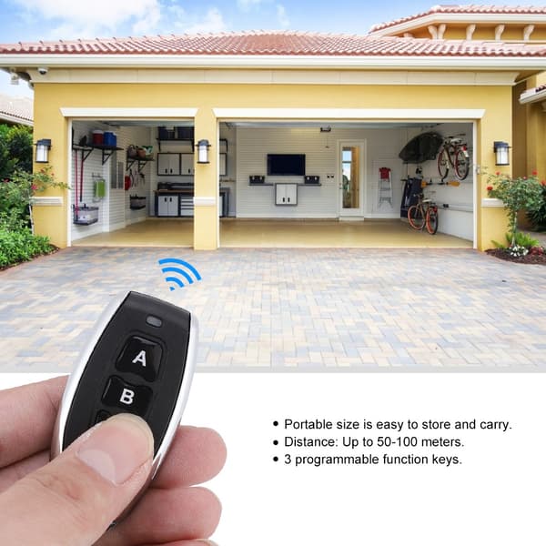 Wireless Universal 3-Button Metal Clone Remote Control Copy for Electric Gate Garage Door