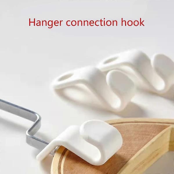 50x Hanger Hooks For Hangers, Space-Saving And Wardrobe Organizer, Blue Hanger Blue Blue
