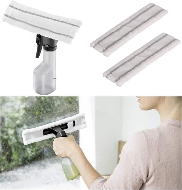 Mikrofibermoppsett - Innendørs bruk - 2 deler - Egnet for WV - spray - 27,5*7 cm