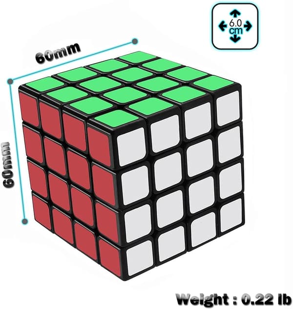 4 x 4 x 4 speed cube, original magisk kube-puslespill, 62 mm advanc