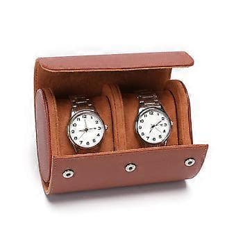 1/2/3Bit Klockbox Dammtät Klockförvaringslåda Mekanisk Klockförpackningslåda Samlingsgåva för Bröllopsfödelsedagspresent brun brown 2 brown 2