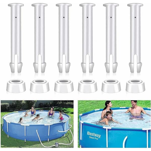 Sunshine smile Sæt med 12 reservedele til swimmingpools - Længde: