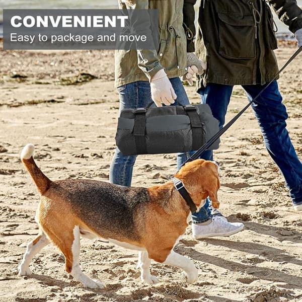 Hundemåtte, foldbar og vaskbar hundemadras, multifunktionel udendørs kæledyrsmadras (86*58cm)