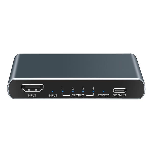 4k HDMI-kompatibel Splitter 1x4 Split 1 Ind 4 Ud For HDTV DVD Switch Tablet