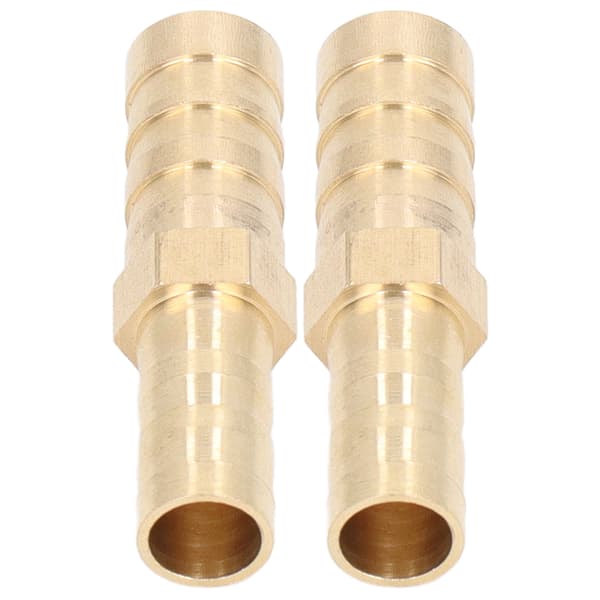 2 stk. modhagefittingsforbindelse messing slange modhagereducerende sekskantreducerende modhageforbindelse 10 mm (3/8 tomme) til 8 mm (5/16 tomme)