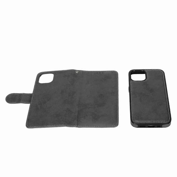 Sort 2-i-1 Magnetisk Pungcover til iOS 13 6.1 \" - Stødsikkert & Multifunktionelt