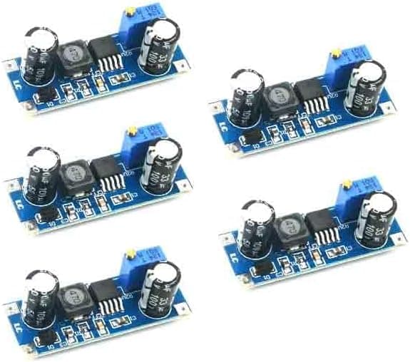 5 kpl 5V-80V laaja jännitetulo XL7015 DC-DC-muunnin tehostus-alennusmoduulit (sininen) -