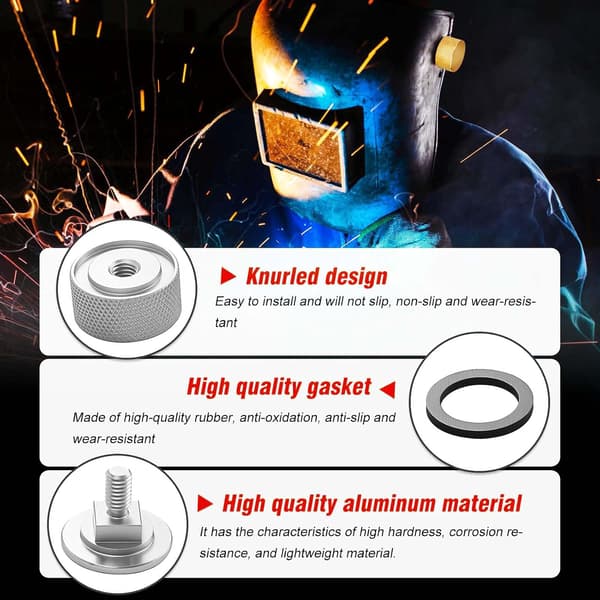 4-pakning sveisemaskefester i aluminiumslegering med sklisikker silikon