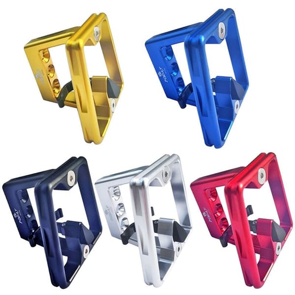 PODAY Front Rack cykeldele til Brompton DAHON Alloy Pig Nose Panniers Block Holder Bag Racks cykeltilbehør, Sølv