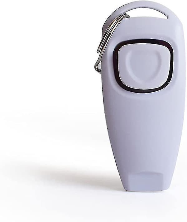 Dog Clicker. Training Clicker Dog Whistle Clicker 2 In 1 Training Tool White [DB]