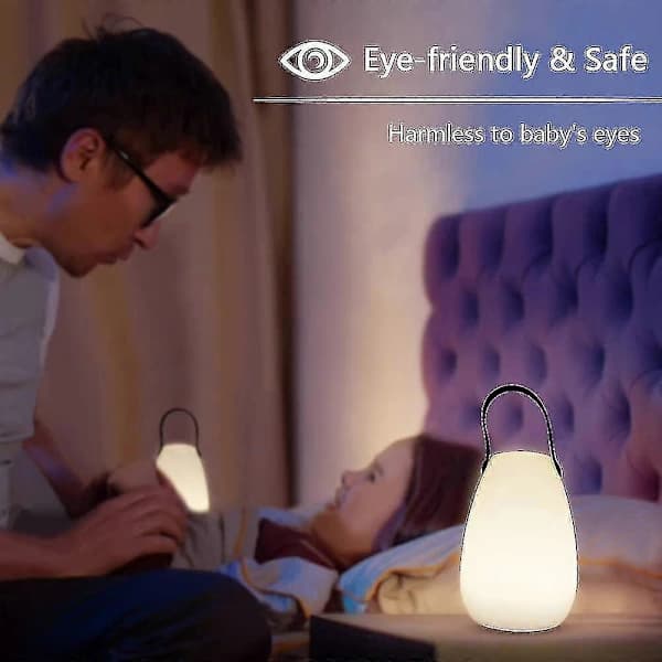 Rechargeable Outdoor LED Table Lamp with 8 Colors, Dimmable, Wireless with Remote Control, 4 Dimmable Levels, Eye Protection 3000k [Energy Class A]