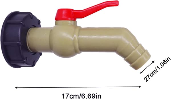 IBC Tankhane IBC Aftapningshane IBC Tankadapter Tanklåg S60x6 Ventilhane til Regnvandsopsamler Aftapningsforbindelse