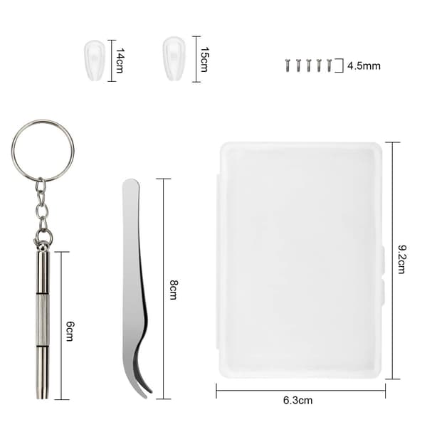Glasögon reparationsdelar set