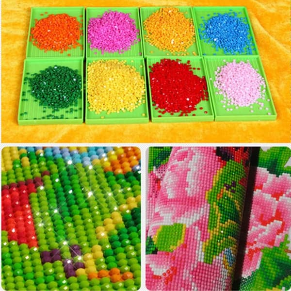 5D Timanttimaalaus Kissa DIY-sarjat Rhinestone Liimattu Ristipisto E