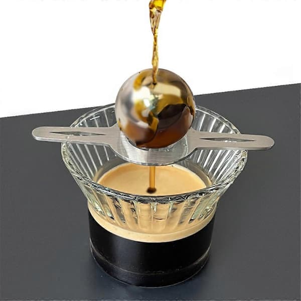 Italian Ice Ball Quick Cooling Extract Espresso to Preserve Aroma Ice Ball Holder Set 3 Pcs