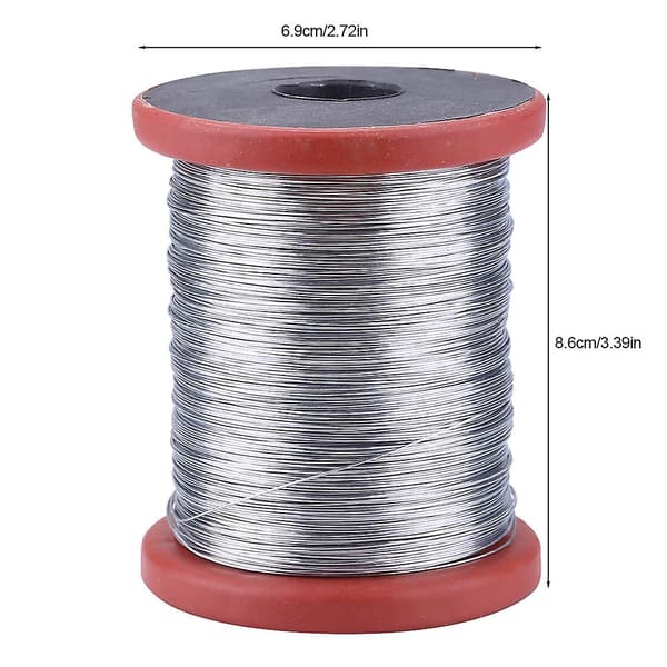 1 Roll 500g Stainless Steel/Iron Wire for Beekeeping Beehive Frames Tools (Iron Wire)