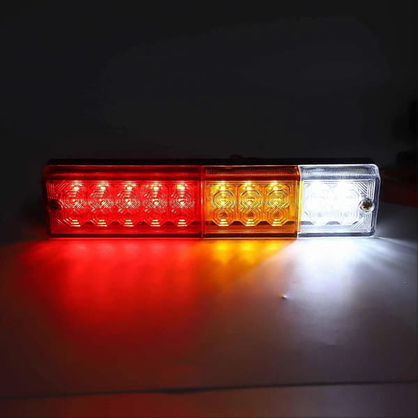 2 stk. LED baglygter, blinklys, baklys til Ute lastbil, trailer, campingvogn, indikator 12V