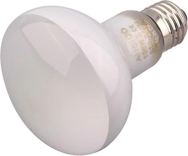 Infrarød Lampe - Rødt Varmelys til Krybdyr og Padder, 100w Pakke, Hvid [DB]