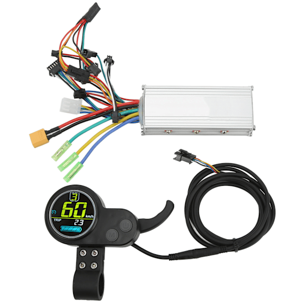 Børsteløs Controller Kit 48V 60V 500W Elmotor Controller LCD Display Kit til El-Scooter El-Cykel