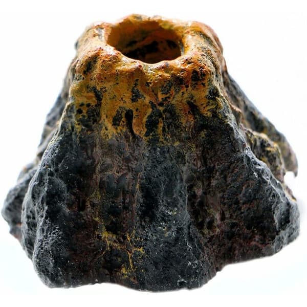 Aquarium Volcano Shape & Air Stone Oxygen Pump Aquarium Ornament