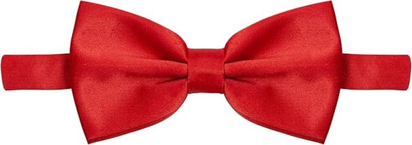 Bow Tie - Black Bow Tie - Bow Tie for Men - Bow Tie Men - Silk Look Big Red big red