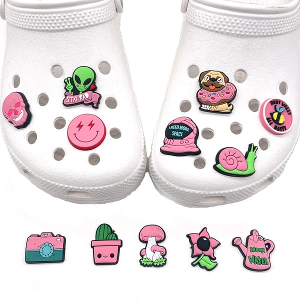 12 stk Crocs Sko Blomster Skodekorasjoner Smykketilbehør