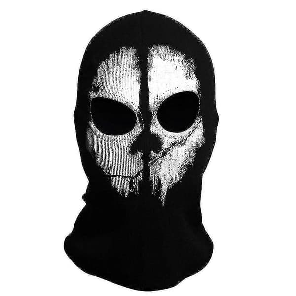 Haamumaski - Balaclava Moottoripyörä Paintball Yksi Koko Väri Musta