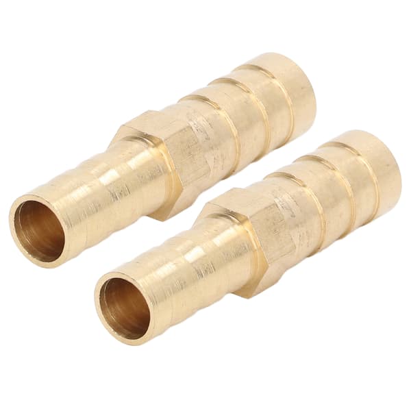 2 stk. modhagefittingsforbindelse messing slange modhagereducerende sekskantreducerende modhageforbindelse 10 mm (3/8 tomme) til 8 mm (5/16 tomme)