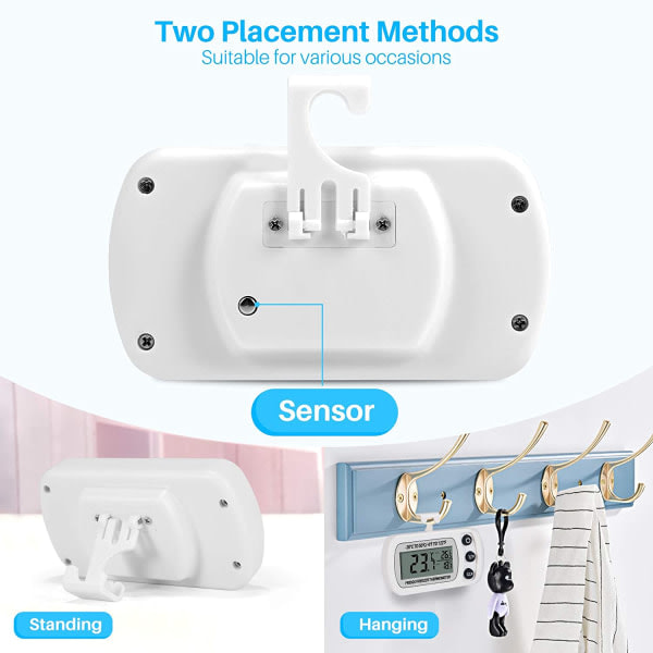 Digitaalinen Jääkaappi- ja Pakastintermometri - Koukun kanssa