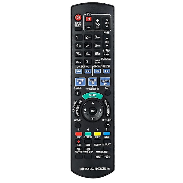 Ny fjernbetjening til Panasonic Blu-ray Dvd Audio Display Player N2qayb000479 Controller