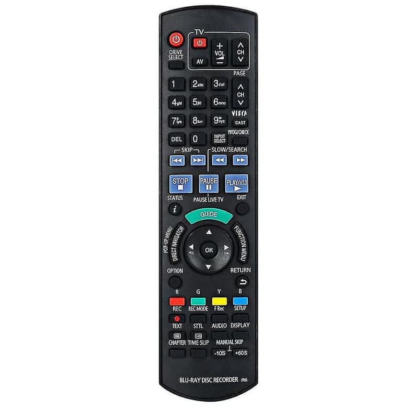 Ny fjernkontroll til Panasonic Blu-ray DVD Audio Display Player N2qayb000479 Kontroller