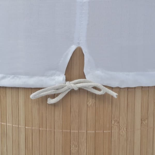 Ovaltøyskurv i bambus, natur