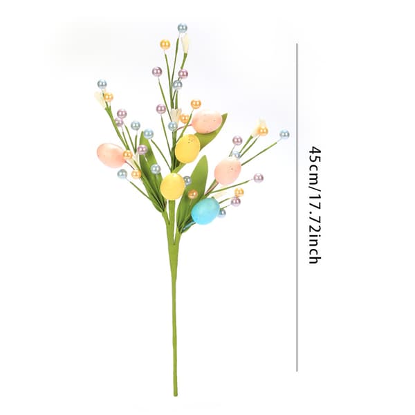 Påskeeggkvist (enkelt kvist) 40 cm, påskedekorasjon, minimalistisk blomsterpynt