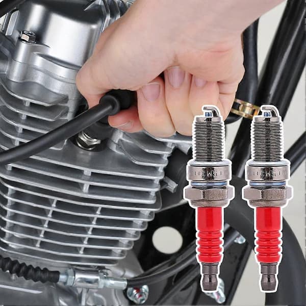 2pcs Motorcycle Spark Plug Set Durable Spark Plugs for Dirt Bike Engines 2 pcs 2 st