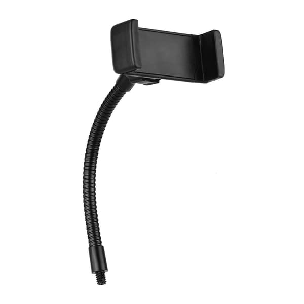 Foldable Phone Clamp Holder Stand With 1/4 Screw Mount For LED Ring Light Smartphone Mounting Compatible With iPhone Android Smartphones