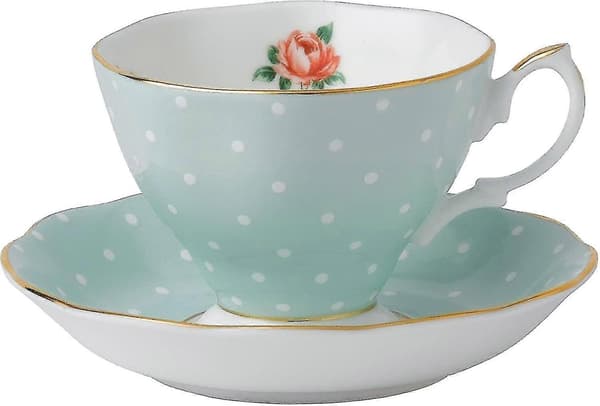Polka Rose Tekop og Underkop Sæt