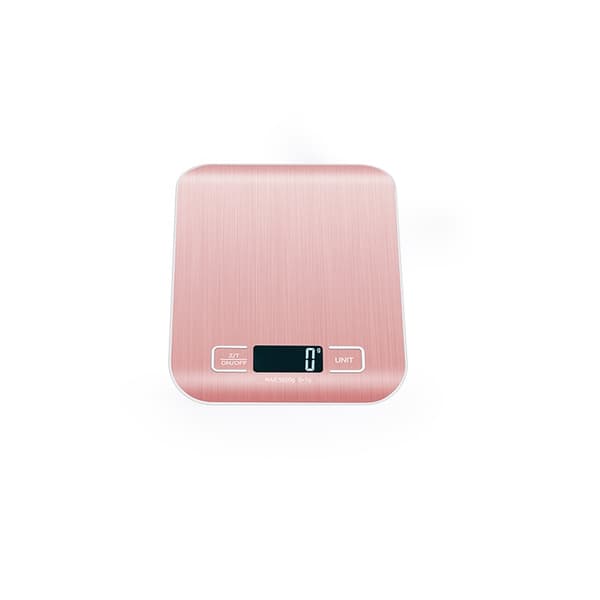 Rechargeable Digital Kitchen Scale with Batteries Included - Rose Gold, Compatible with Kitchen Utensils 10kg/1g