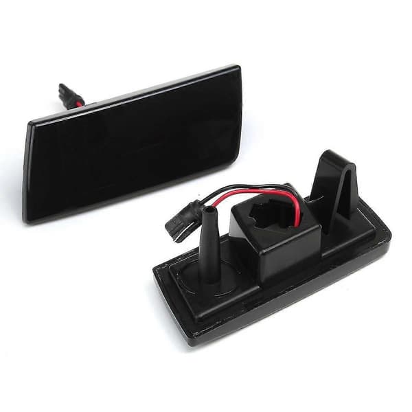 2 stk LED-sidemarkeringslys Gult Frontfanger Blinklys for 300 300c 2005-2010 Røykfarget Svart